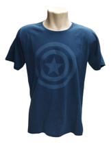 Camiseta Capitão América Herói Escudo Azul Filme FN600 FN601 FN602