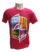 Camiseta Capitão América Herói Escudo Azul Filme FN600 FN601 FN602