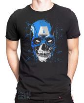 Camiseta Capitão América - Os Vingadores Caveira Geek Filmes