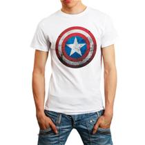 Camiseta Capitão América Super Herói Lançamento Camiseta Capitão América Super Herói Lançamento