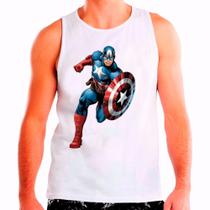 Camiseta Capitão América Super Herói Lançamento Camiseta Capitão América Super Herói Lançamento
