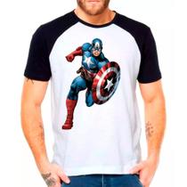 Camiseta Capitão América Super Herói Lançamento Camiseta Capitão América Super Herói Lançamento