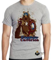 Camiseta Capitão Cavérica Blusa criança infantil juvenil adulto camisa tamanhos