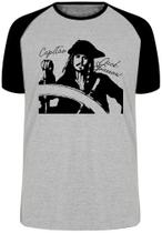 Camiseta Capitão Jack Sparrow Blusa Plus Size extra grande adulto ou infantil