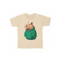 Camiseta Capivara Edd de Moletom Canguru 100% Algodão