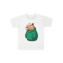 Camiseta Capivara Edd de Moletom Canguru 100% Algodão