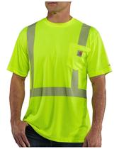 Camiseta Carhartt High-Visibility Force de manga curta, classe 2, masculina Camiseta Carhartt High-Visibility Force de manga curta, classe 2, masculina