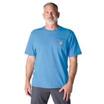 Camiseta Carhartt K87 com Bolso Azul Tranquilo XX-GG Camiseta Carhartt K87 com Bolso Azul Tranquilo XX-GG