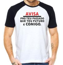 Camiseta carnaval divertida seu futuro e comigo paquera