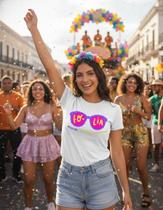 Camiseta Carnaval Engraçada Frase - Folia Sim Responsabilidade Depois 100% Algodão Branca Premium P ao GG.