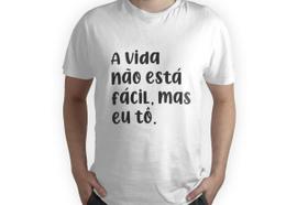 Camiseta Carnaval Eu To Fácil Frase Festa Engraçado de Casal