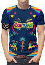 Camiseta Carnaval PLUS SIZE Samba Abada Masculina Blusa est1