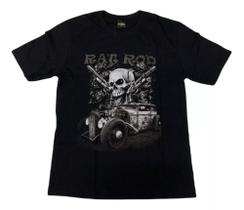 Camiseta Carro Antigo Rat Rod Caveira Vintage Retrô Blusa Adulto UnissexHcd587 BM Camiseta Carro Antigo Rat Rod Caveira Vintage Retrô Blusa Adulto UnissexHcd587 BM