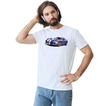 Camiseta Carro Dodge Viper Azul Camisa Personalizada Blusa Adulto Algodão com Poliéster