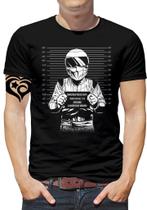 Camiseta Carro Masculina Capacete Motorista Antigo Blusa