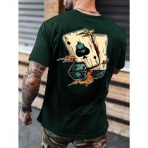 Camiseta Carta Masculina T-shirt Diverse Camisa 100% Algodão