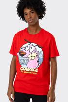 Camiseta Cartoon Network Coragem O Cão Covarde Camiseta Cartoon Network Coragem O Cão Covarde