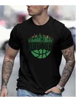 Camiseta Casual Algodão Premium Streetwear Boston