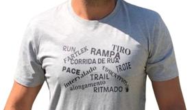 Camiseta Casual Algodão Running Corrida Treino Fartlek & Cia cinza Camiseta Casual Algodão Running Corrida Treino Fartlek & Cia cinza