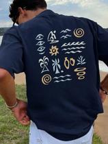 Camiseta Casual Basica Estampada Verão Moderna Estilosa Camiseta Casual Basica Estampada Verão Moderna Estilosa