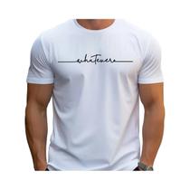 Camiseta Casual De Algodão Masculina De Verão Com Decote Redondo E Manga Curta Estampa De Letras