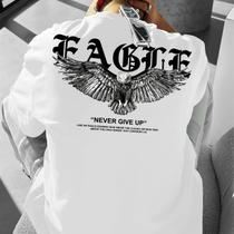 Camiseta Casual De Algodão Para Homens plus Size Com Estampa Gráfica E Gola Redonda Para O Verão