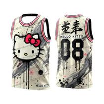 Camiseta Casual Feminina Kawaii Hello Kitty Com Decote Redondo Para Corrida Ao Ar Livre E Camiseta Casual Feminina Kawaii Hello Kitty Com Decote Redondo Para Corrida Ao Ar Livre E