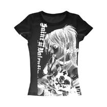 Camiseta Casual Feminina Y2K Harajuku Anime Streetwear Com Estampa De Texto Dos Anos 90, Gola Camiseta Casual Feminina Y2K Harajuku Anime Streetwear Com Estampa De Texto Dos Anos 90, Gola