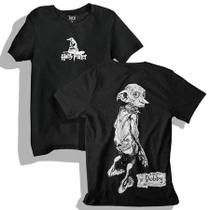 Camiseta Casual Harry Potter Dobby Elfo Hogwarts Magica Reliquias Premium 100%Algodão Camiseta Casual Harry Potter Dobby Elfo Hogwarts Magica Reliquias Premium 100%Algodão