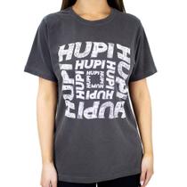 Camiseta Casual HUPI Giz Cinza