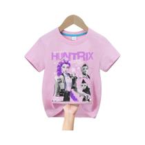 Camiseta Casual Infantil KPop Demon Hunters Rumi Zoey Mira 2025 Com Estampa De Desenho Animado