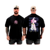 Camiseta Casual Masculina De Verão Com Estampa Dragon Ball Majin Buu, Tendência Hip Hop, Top Para