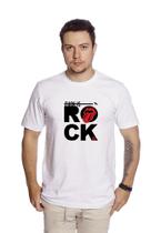 Camiseta Casual Masculina Estampada 5 Rock Leve Confortável Básica- C004