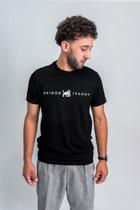 Camiseta Casual Masculina Grigor Ivanov Serigrafia Preta Camiseta Casual Masculina Grigor Ivanov Serigrafia Preta