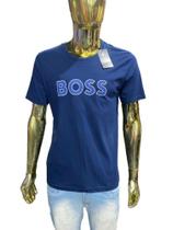 Camiseta casual Masculino azul oferta