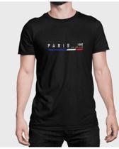 Camiseta Casual Paris Cities Urbano Masculino Algodão Premium