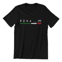Camiseta Casual Roma Cities Urbano Masculino Algodão Premium