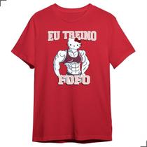 Camiseta Casual Treino Fofo Helo Fitnes Kitty Gym Academia