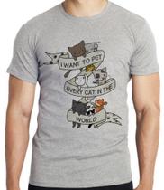 Camiseta Cat pet world Blusa criança infantil juvenil adulto camisa tamanhos Camiseta Cat pet world Blusa criança infantil juvenil adulto camisa tamanhos