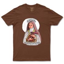 Camiseta Católica De Santa Teresinha De Algodão Masculino E Feminino