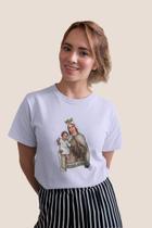 Camiseta Católica Nossa Senhora Do Carmo Em Algodão Unissex Varias Cores