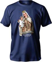 Camiseta Católica Nossa Senhora Do Carmo Em Algodão Unissex Varias Cores