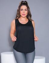 Camiseta Cavada Feminina para Academia em Dry Fit Furadinho - Fitmoda
