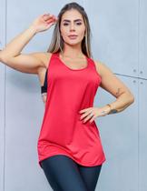 Camiseta Cavada Feminina para Academia em Dry Fit Furadinho - Fitmoda