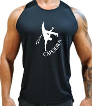 Camiseta Cavada Regata Capoeira Academia Musculação Caminhada