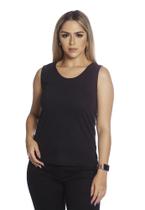Camiseta Cavada Regata Feminina Algodão Leve