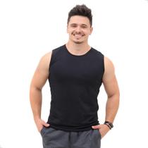 Camiseta Cavada Regata Masculina Básica Algodão Treino Academia