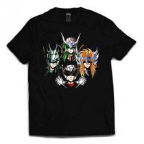 Camiseta cavaleiros do zodíaco - quarteto - 6