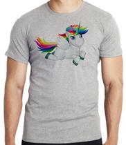 Camiseta Cavalo Unicórnio Blusa criança infantil juvenil adulto camisa todos tamanhos