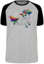 Camiseta Cavalo Unicórnio Blusa Plus Size extra grande adulto ou infantil